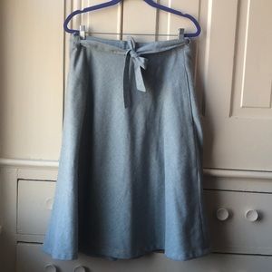 Vintage Wool Wrap Skirt w/ Pockets!